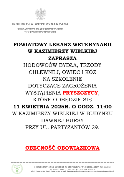 Zaproszenie na szkolenie